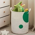 thumbnail image 4 of Panier à Linge Sale en Coton et Lin Grande Capacité, Seau de Rangement pour Jouets et Articles Divers, Panier de Rangement Multifonction Pliable Épaissi avec Sangle, 4 of 7