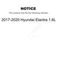 thumbnail image 2 of TEC Front Rear Ceramic Brake Pads Kit for Car 2017-2020 Hyundai Elantra 1.6L KTC-100312, 2 of 10