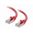 thumbnail image 3 of C2G Câble de Réseau Ethernet Cat5e 100 Pieds Sans Accroc Blindé (STP) - Rouge - Câble de Patch - RJ-45 (m) vers RJ-45 (m) - 100 Pieds - STP - CAT 5e - Moulé, Torsadé - Rouge, 3 of 7