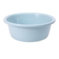 thumbnail image 1 of 12 Inch Round Plastic Wash Basin, Large Capacity Home Round Plastic Wash Basin Saving Space Blue  for Student Dormitory, 1 of 8