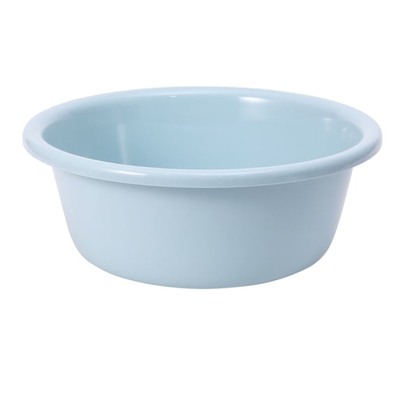 12 Inch Round Plastic Wash Basin, Large Capacity Home Round Plastic Wash Basin Saving Space Blue for Student Dormitory