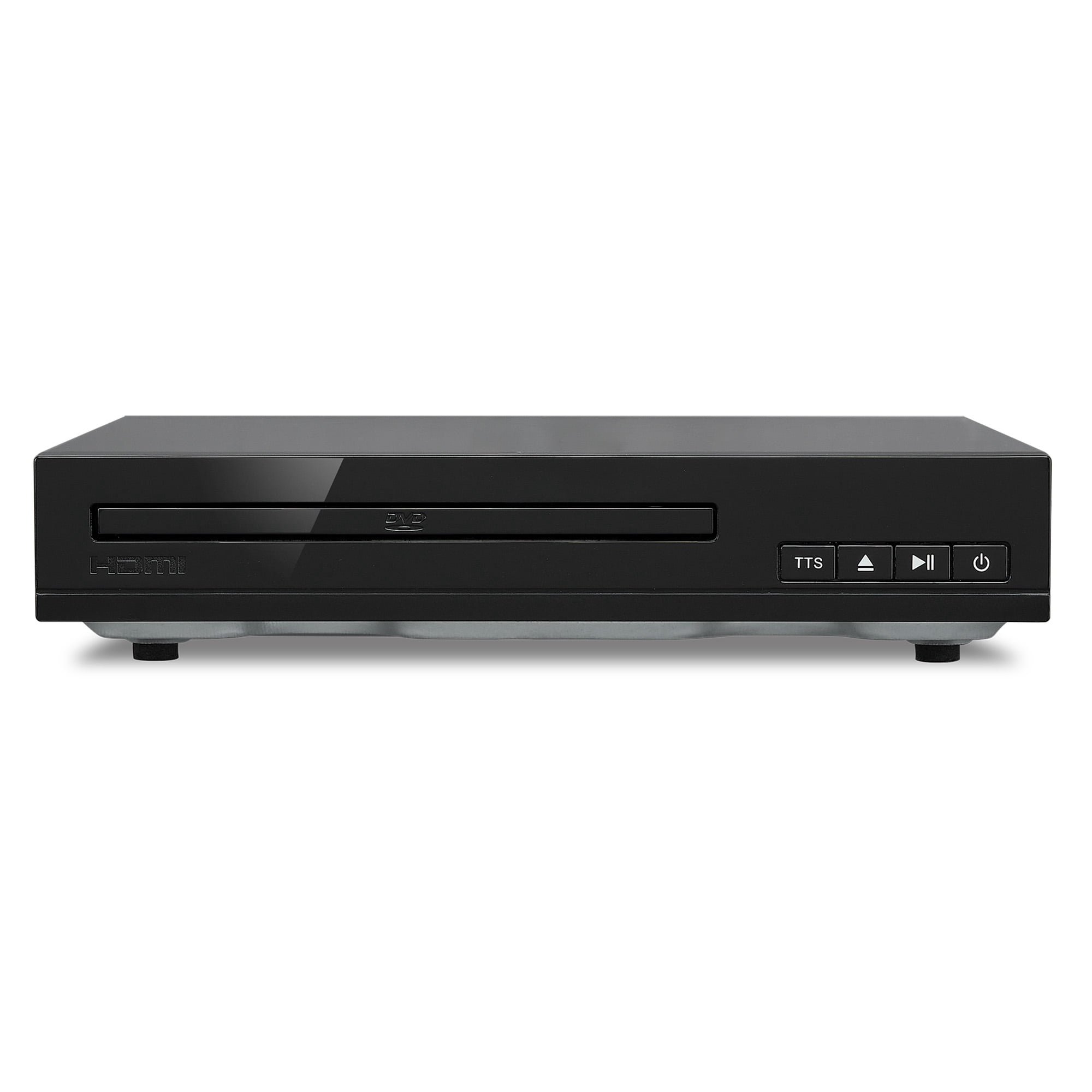 Onn HDMI DVD Player with Widescreen/TV Aspect Ratio, Parental Controls, Text-to-speech Technology, Remote Control, and Multiple Outputs, Black