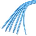 thumbnail image 3 of INSPIRE CHIC Unisex Round Rope Dual Colored Striped 1/5 Thick Boot Shoelace 120cm / 47.24" White Blue, 3 of 4