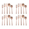 thumbnail image 1 of Ensemble de couverts en acier inoxydable 20 pièces Hometrends Or rose, 1 of 8