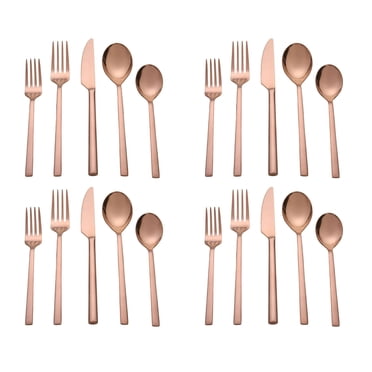 Ensemble de couverts en acier inoxydable 20 pièces Hometrends Or rose