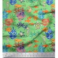 thumbnail image 1 of Soimoi Cotton Cambric Fabric Coral,Fish & Sea Turtle Ocean Print Fabric by Yard 56 Inch Wide, 1 of 3