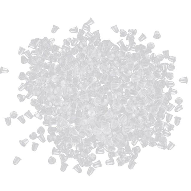 1 Sac 8000 Pcs Bouchons d'Oreilles en Silicone (Transparent)