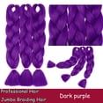 thumbnail image 2 of Ombre Jumbo Braiding Hair Extensions High Temperature Synthetic Twist Hair Multiple Colored Hair, 2 of 5