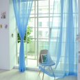 thumbnail image 2 of TIMIFIS Home Decor 2 PCS Pure Color Tulle Door Window Curtain Drape Panel Sheer Scarf Valances PP Decor - Fall, 2 of 3
