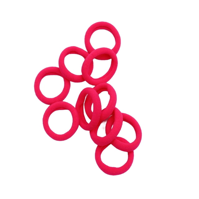 fastboy Bande de Cheveux 20 Pièces Haute Élasticité Extensible Coloré Style Preppy Haute Densité Cheveux Sans Accroc Corde Scrunchie Accessoires Fluorescent Rose Rouge