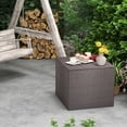 thumbnail image 4 of Costway  72 Gallon Patio Rattan Wicker Storage Deck Box Container with Liner Garden, 4 of 10