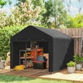 thumbnail image 2 of Outsunny 6.6' x 7.8' Portable Shed, Waterproof Bike Tent, Black, 2 of 10