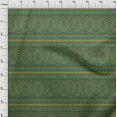 thumbnail image 3 of oneOone Cotton Poplin Fabric Leaves & Floral Block Print Sewing Fabric BTY 56 Inch Wide, 3 of 4
