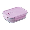 thumbnail image 1 of 370ml 370Ml Glass Bento Box With Lid Microwave Safe Lunch Container For Students Office Workers Heatable Meal Prep Box #0S27Z, 1 of 6