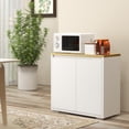 thumbnail image 2 of HOMCOM Storage Cabinet Sideboard Buffet Cabinet with 2 Doors White, 2 of 10