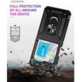 thumbnail image 4 of [PST] Samsung Galaxy Z Flip 6 5G Ring Case, Anti-Drop Hybrid Magnetic Hard Kickstand Case Cover with Ring Stand, 4 of 5
