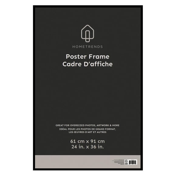 Hometrends Basic Poster Frame 24x36in, Black