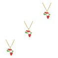 thumbnail image 2 of Maytalsory Collier Léger et Confortable avec Pendentif Africa Map Burundi 3Set, 2 of 6