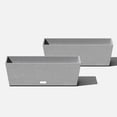 thumbnail image 1 of Veradek Pure Series Window Box 25" Planter 2 Pack Grey, 1 of 7