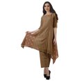 thumbnail image 1 of Moomaya Ensemble Kurti Kurta Pantalon pour Femmes Col Bateau Imprimé Robe 2 Pcs Tenue Ethnique, 1 of 6