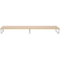 thumbnail image 2 of MotionGrey Monitor Stand Riser, 39.4 Inch Ergonomic Desk & tabletop Desktop Stand for Laptop, Desktop Shelf, Computer, MacBook, Notebook, PC - Light Brown, 2 of 7