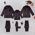 thumbnail image 1 of Matching Christmas Pajamas For Family Solid Silk Pajamas for Family Button Down Family Thanksgiving Pajamas Christmas Gifts Sets Coffee Pajamas for Kids Pajamas, 1 of 4