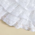 thumbnail image 4 of Bébé Filles Princesse Robe Volant Manches Dentelle Floral à Plusieurs Niveaux Robe d'Été Vêtements, 4 of 7