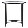thumbnail image 3 of SEI Furniture Quinton Table d'Appoint Ovale en Fer, Métal et Verre, Noir Peint, 3 of 3