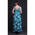 thumbnail image 5 of Bimba Robe Maxi Imprimée Teinture sur Nœuds pour Femmes, Bretelles Spaghetti, Tenue de Plage - Petite, 5 of 5