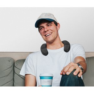 COFEST Neckband Bluetooth Speaker, Neck Speaker Bluetooth Wireless, Wearable Speaker, True 3D Stereo Sound, Portable Soundwear, IPX4, for Home Sport Outdoor Black
