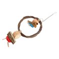 thumbnail image 4 of Hanging Swing Toy, Food Colouring Colorful Bird Swing Perch  Wood  For Pet Bird S, 4 of 8
