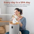 thumbnail image 3 of SereneLife Single Touch Towel & Blanket Warmer with Fragrant Disc Holder and LED Ring, Automatically Shut off Feature, Built-in Timer to Heat Towels for 15, 30, 45, or 60 minutes (Gray / Bamboo), 3 of 5