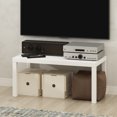 thumbnail image 1 of Furinno Simplistic Modern TV Stand, TV Table, White, 1 of 6