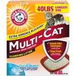 Arm & Hammer Multi Chat, Burst propre, Litter de chat en cascade, 18KG