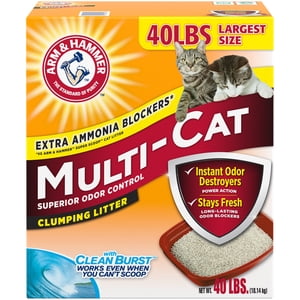 Arm & Hammer Multi Chat, Burst propre, Litter de chat en cascade, 18KG