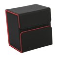 thumbnail image 4 of Almencla Card Deck Box Cards Deck Game Box for Collectible Cards Football Cards Album black and red, 4 of 8