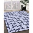 thumbnail image 3 of Ahgly Company Tapis d'Intérieur Lavable en Machine Carré Transitionnel Bleu Lavande, 7 Pieds Carré, 3 of 7