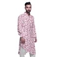thumbnail image 3 of Atasi Kurta Traditionnel en Rayonne Imprimée à Col Mandarin pour Hommes Chemise Décontractée, 3 of 6