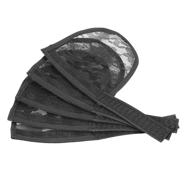 Milaget Hellery 5pcs Hair Net for Making tail Weaving Net Caps Hair Accessories black
