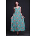 thumbnail image 4 of Bimba Robe Longue pour Femmes en Rayonne à Imprimé Floral Chic Bohème d'Été Maxi de Plage - XX-Grand, 4 of 5