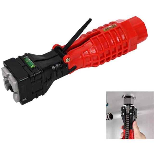 18 In 1 Socket Faucet Plumbing Wrench Tool, Multi-Function Faucet And Sink Installation, For Bathroom Kitchen Sink Toilet Bowl Plumbing (Red)