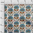 thumbnail image 2 of oneOone Polyester Spandex Medium Blue Fabric Leaves & Clover Craft Projects Decor Fabric Printed By The Yard 56 Inch Wide-L9, 2 of 5