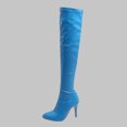 thumbnail image 1 of LSLJS Bottes Cuissardes à Talons Hauts pour Femmes, Chaussures pour Femmes Aguichant d'Hiver à Bout Pointu à Talons Hauts Fins, Bottes Hauteur Genou pour Femmes, 1 of 5