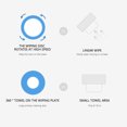 thumbnail image 4 of RRJ Automatic Floor Mopping Robot, Low Noise Wet and Dry Household Mopping Machine, Cordless Robotic Floor Cleaner for Hardwood Tile Laminate Floors, USB Rechargeable Smart Cleaning Device for Home, 4 of 5