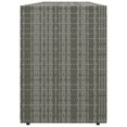 thumbnail image 3 of vidaXL Garden Storage Cabinet Grey 198x55.5x80 cm Poly Rattan, 3 of 5
