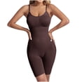 thumbnail image 1 of Dealovy Bodysuit for Women Belly Control Shapewear Jumpsuits Spaghetti Strap Seamless Workout Base Layer Romper, 1 of 4