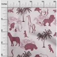 thumbnail image 2 of oneOone Velvet Light Pink Fabric Tropical Animal Sewing Craft Projects Fabric Prints By Yard 58 Inch Wide, 2 of 4