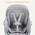 thumbnail image 2 of AILEEKISS 8 in 1 Baby High Chair, Toddler Dining Booster Seat for Eating, Light Grey, 2 of 9