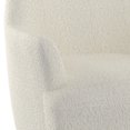 thumbnail image 2 of Modern Boucle Fabric Accent Chair in Cream, 2 of 7