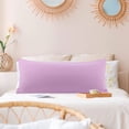 thumbnail image 2 of PiccoCasa Brushed Microfiber Pillowcase Body Pillow Pillowcase, Queen Lavender, 2 of 9